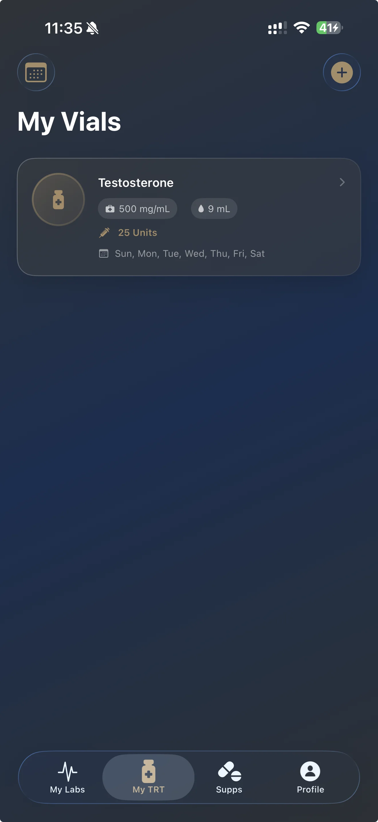 MyTRT Vial Management